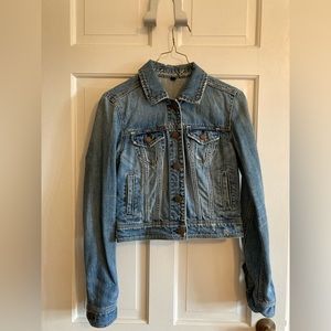 American Eagle Cropped Denim Jacket - size Small